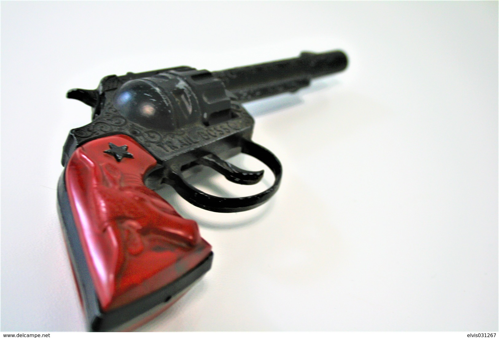 Vintage TOY GUN : LONE STAR TRIAL BOSS ENGLAND - L=23cm - 19??s - keywords : Cap Gun - Cork - Rifle - Revolver - Pistol