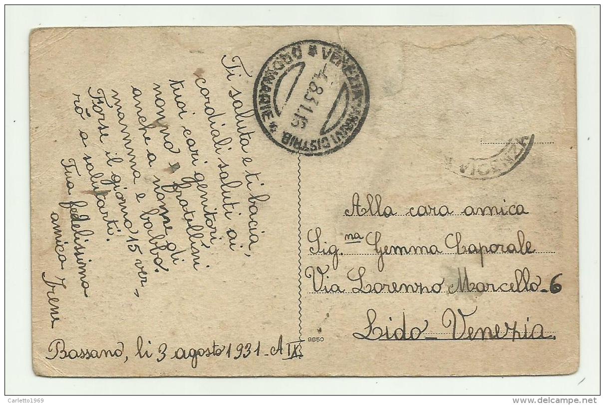 MONTE GRAPPA - TOMBA DI S.E. GENERALE GIARDINO 1931  VIAGGIATA FP - Treviso