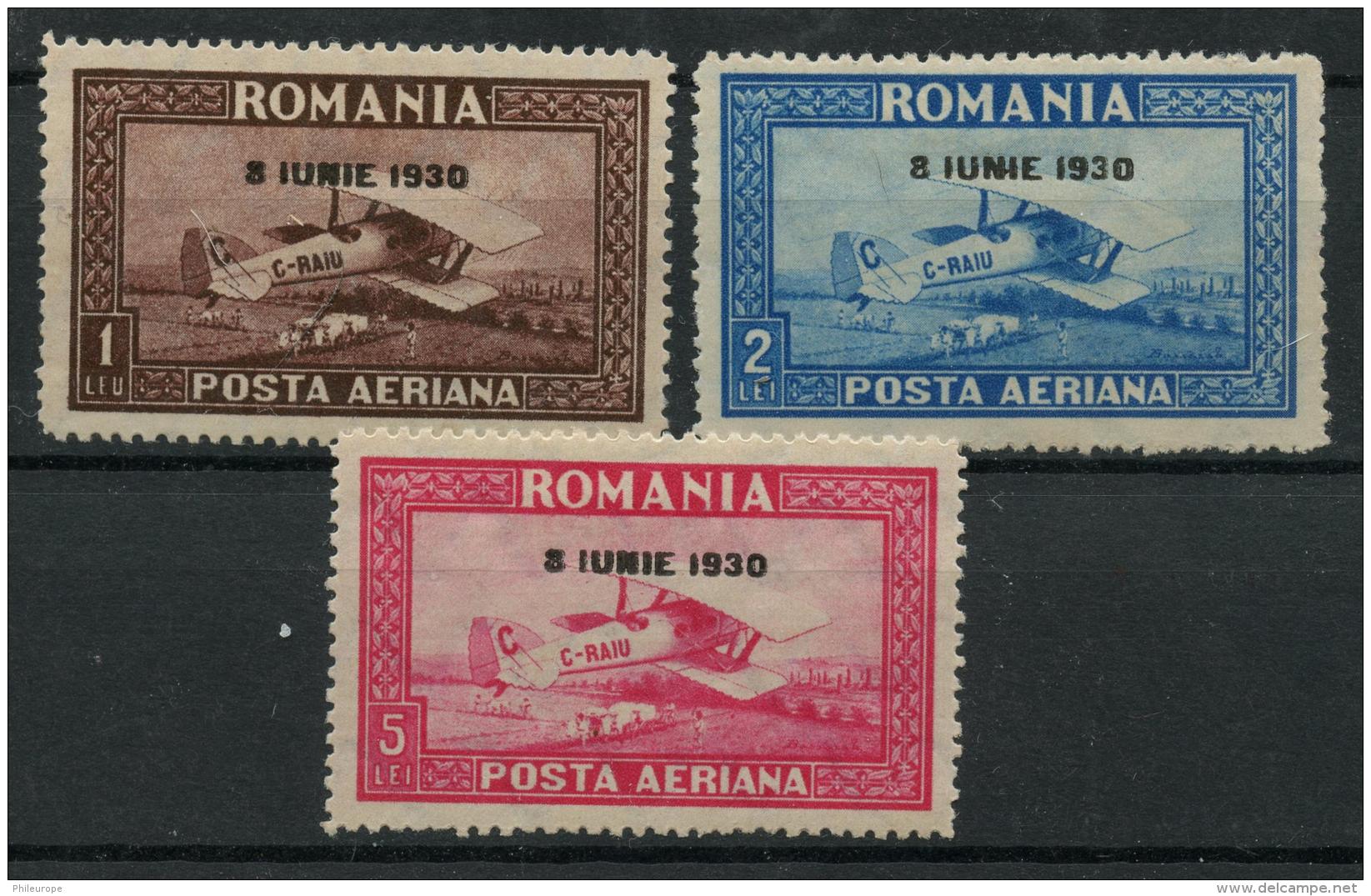 Roumanie (1930) PA N 4 A 6 (charniere) OnduleÌ Horizontale - Neufs