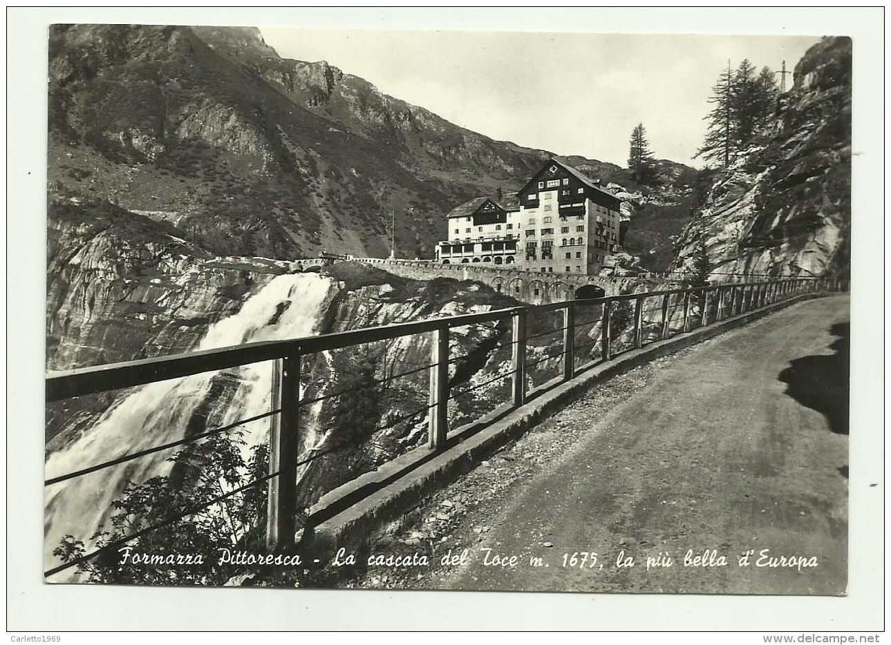 FORMAZZA PITTORESCA - LA CASCATA DEL TOCE  VIAGGIATA FG - Verbania