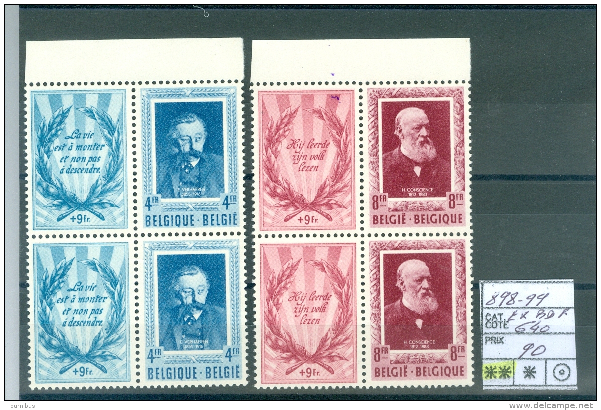 898-899   Bloc De 2 BDF  XX - Unused Stamps