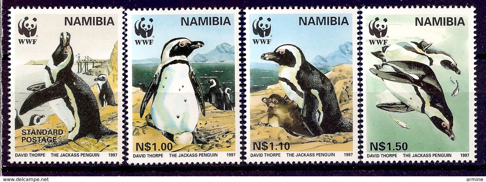 NAMIBIE 1997 (Yvert 790-93) - WWF Manchot Du Cap (MNH) Sans Trace De Charnière - 028 - Namibie (1990- ...)