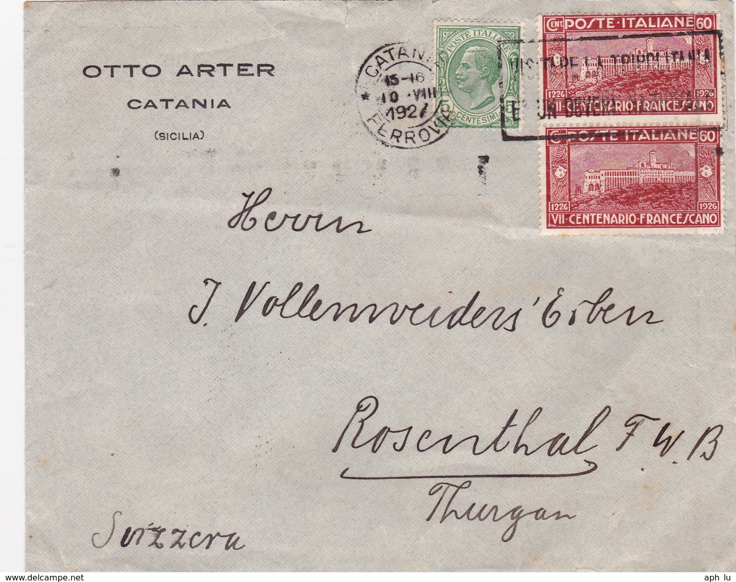 Brief In Die Schweiz / Francesco (br3819) - Storia Postale