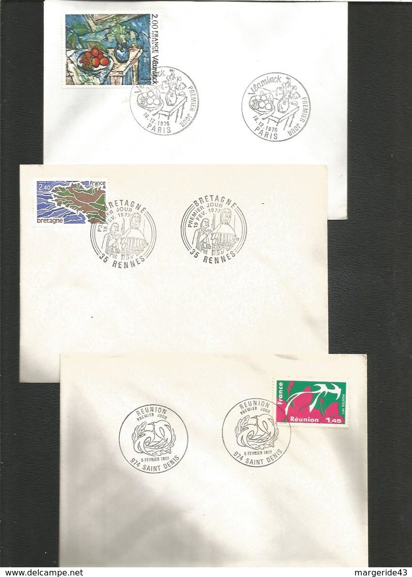 FRANCE LOT DE FDC TOUTES DIFFERENTES