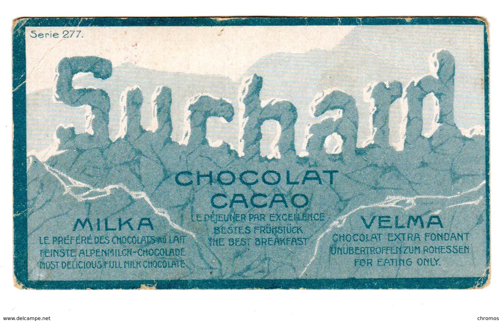 Chromo Chocolat Suchard, Suisse, 277 / 2, Tulipes En Hollande - Suchard