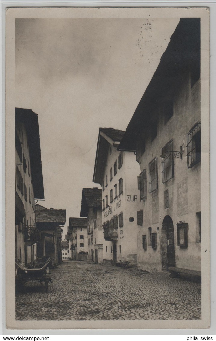 Vicosoprano (Val Bregaglia) Strasse - Photo: J. Gaberell - Bregaglia