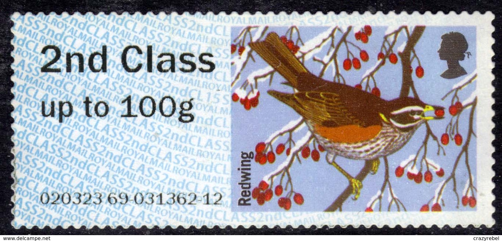 GB 2015 QE2 2nd  Post & Go Redwing Bird Unused No Gum ( 1222 ) - Post & Go (distributeurs)