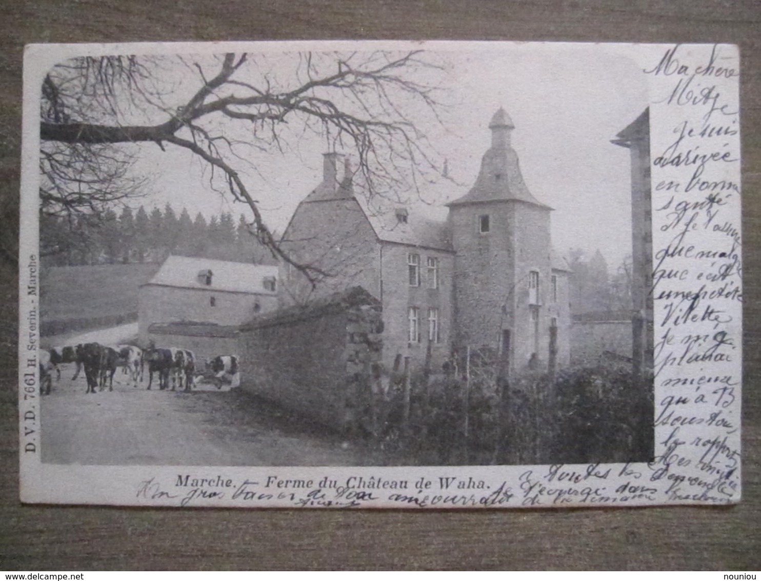 Cpa Marche En Famenne - Ferme Du Château De Waha - D.V.D. 7661 H. Severin Marche - 1902 - Marche-en-Famenne