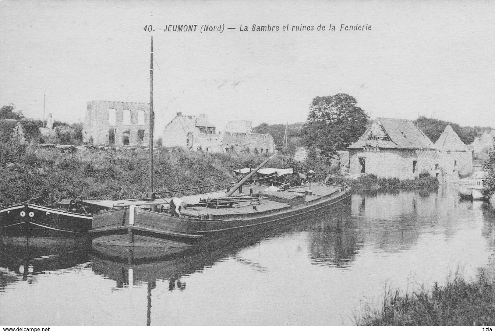 Jeumont.  La Sambre Et Ruines De La Fonderie. - Jeumont