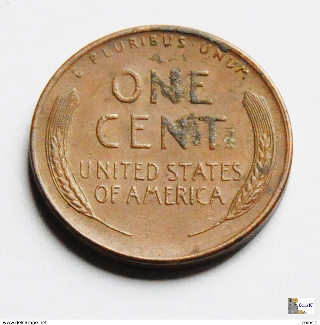 US - 1 Cent - 1950 S - 1909-1958: Lincoln, Wheat Ears Reverse