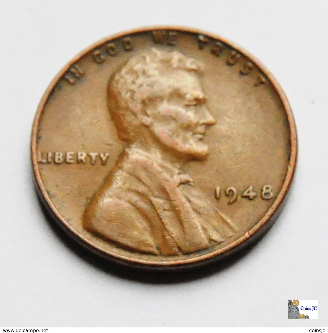 US - 1 Cent - 1948 - 1909-1958: Lincoln, Wheat Ears Reverse