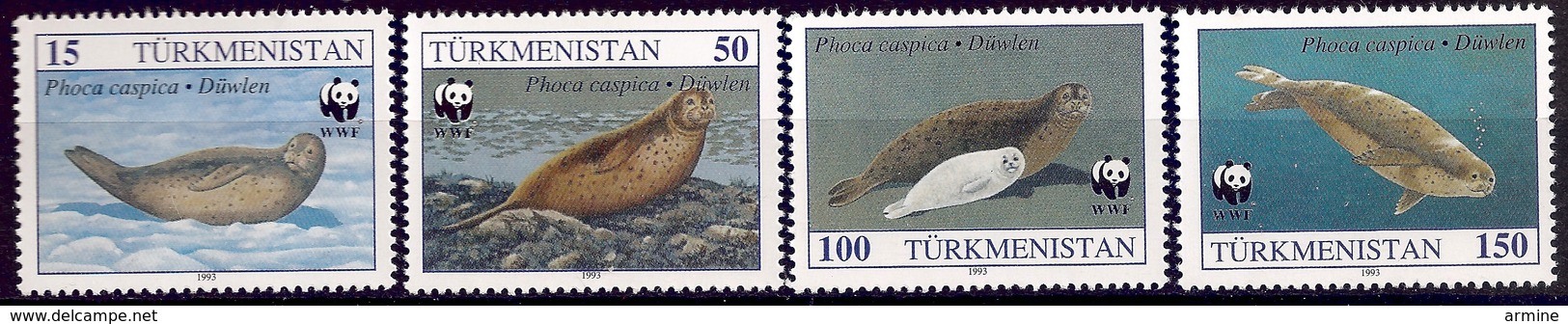 TURKMENISTAN 1993 (Yvert 40-43) - WWF Phoque (MNH) Sans Trace De Charnière - 030 - Turkménistan