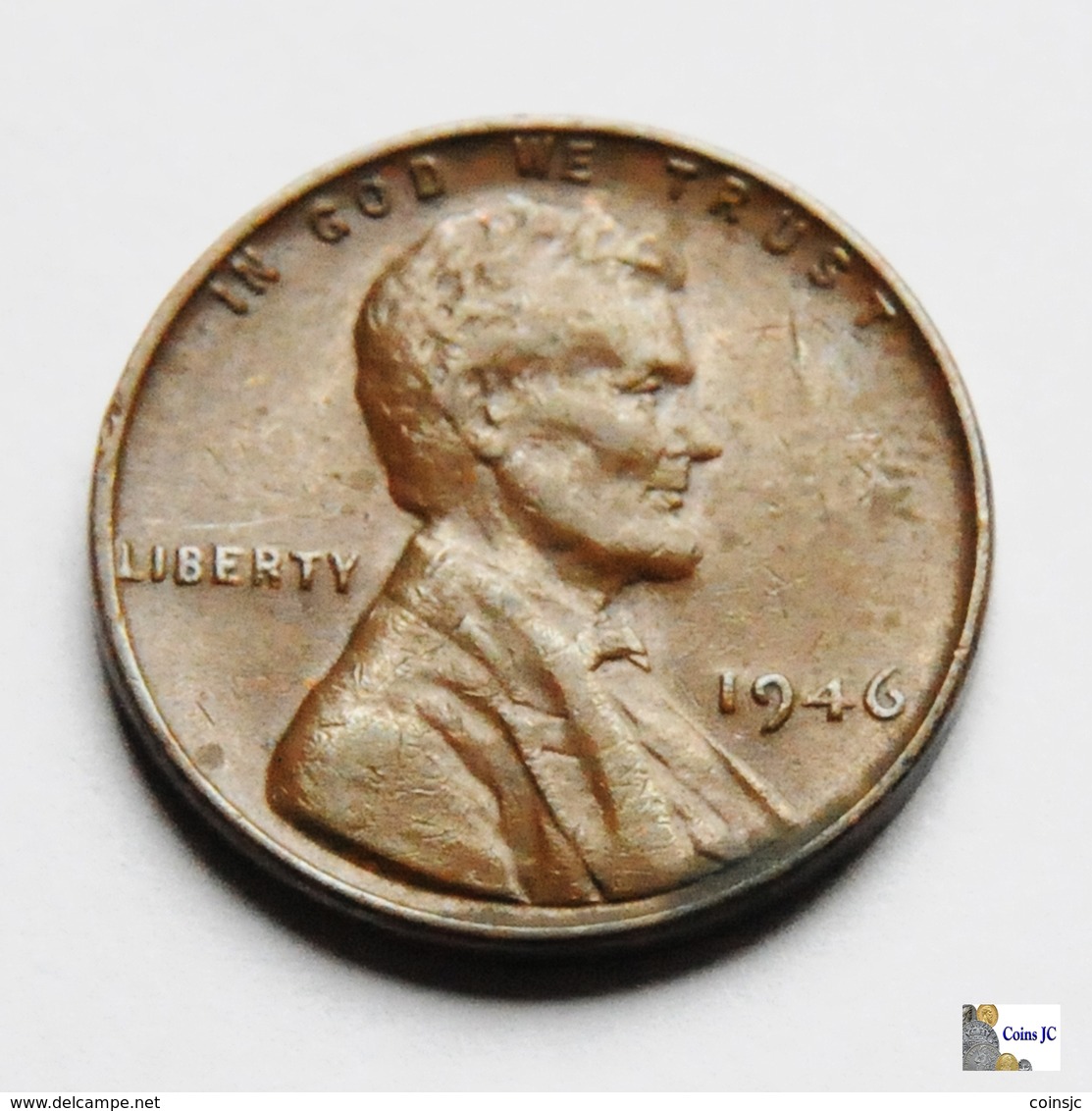 US - 1 Cent - 1946 - 1909-1958: Lincoln, Wheat Ears Reverse