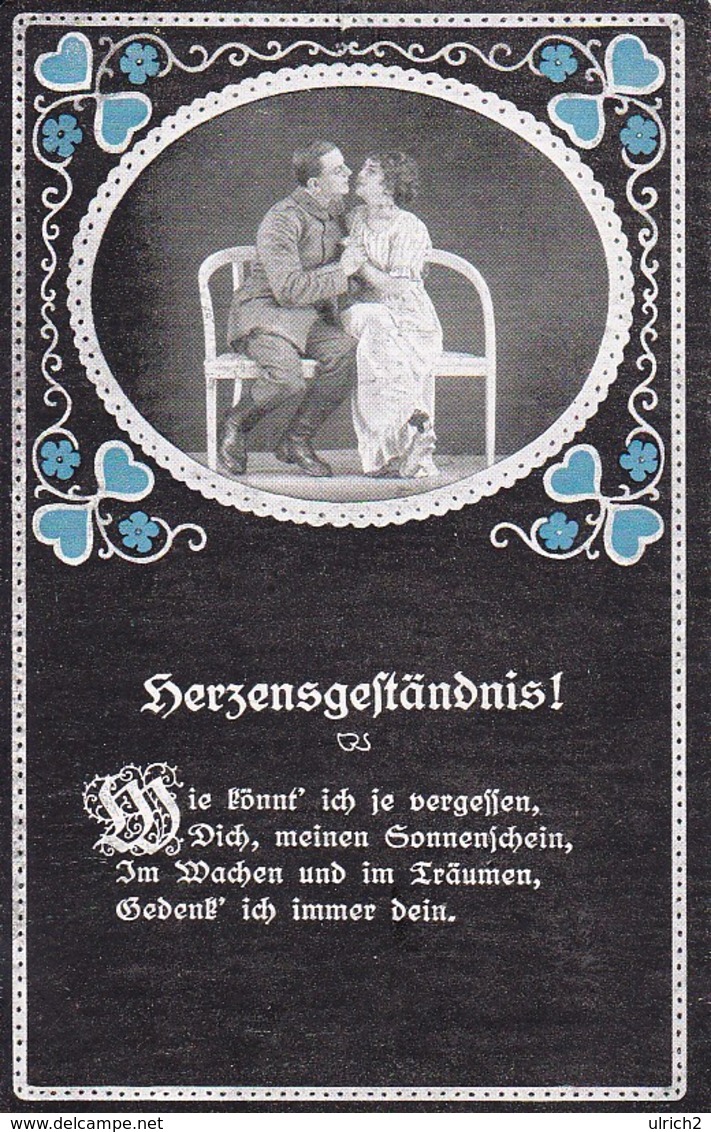 AK Deutscher Soldat Mit Frau - Herzensgeständnis - Patriotika - 1. WK (34657) - Weltkrieg 1914-18