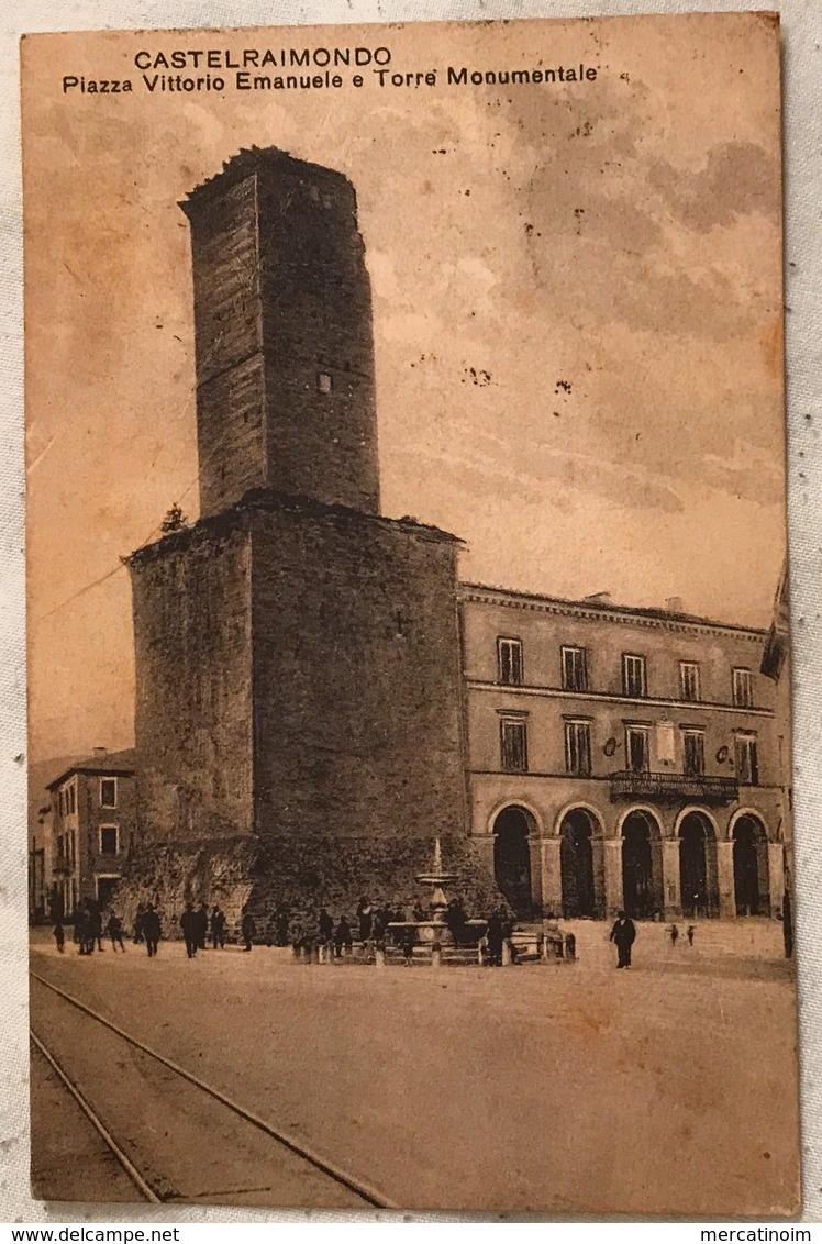 Macerata Castelraimondo Piazza Vittorio Emanuele E Torre Monumentale - Viaggiata - Macerata