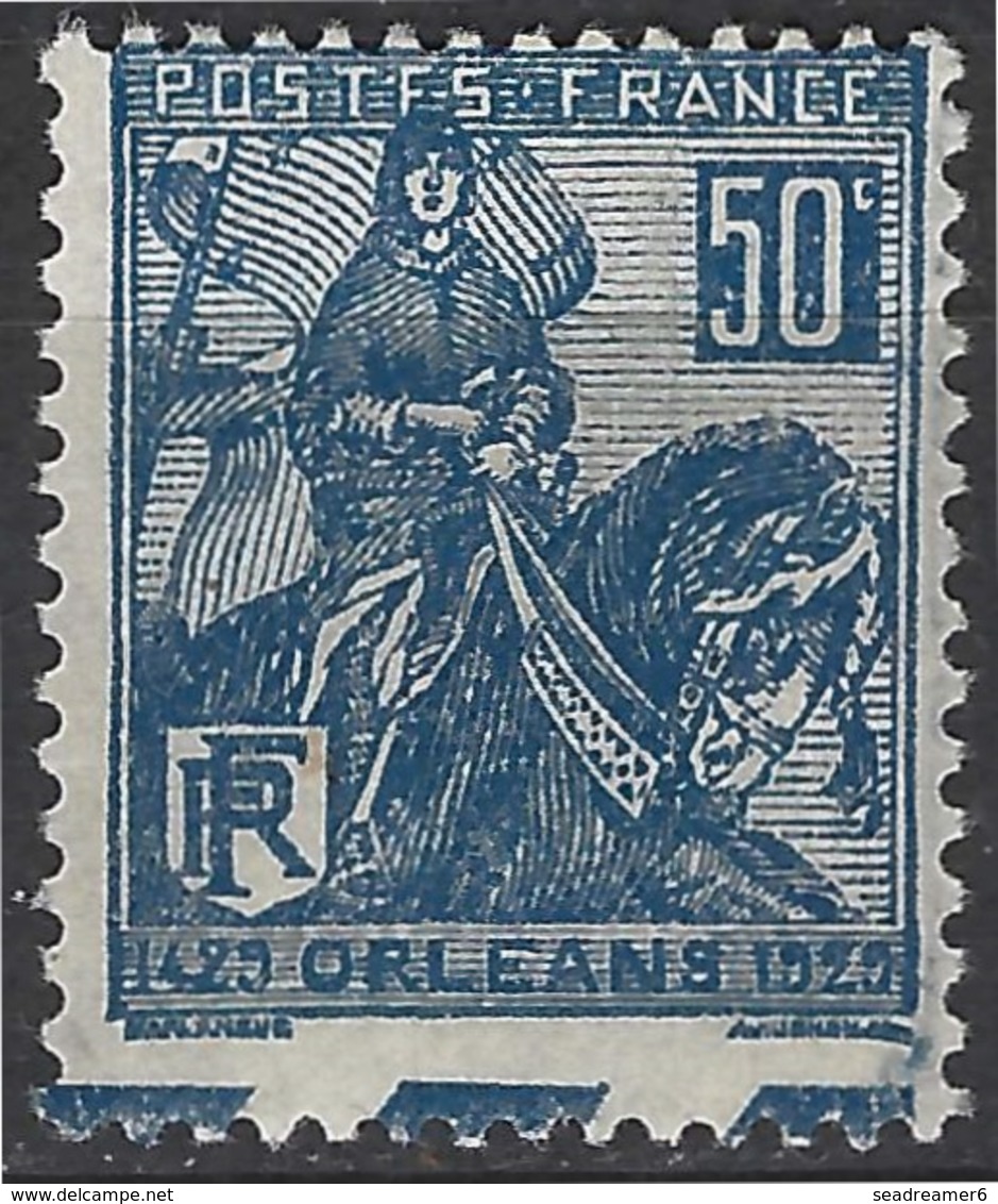 FRANCE Jeanne D'arc 1929 N°257**, Variété De Décentrage Avec Morceaux De BDF Sur Le Timbre - Unused Stamps