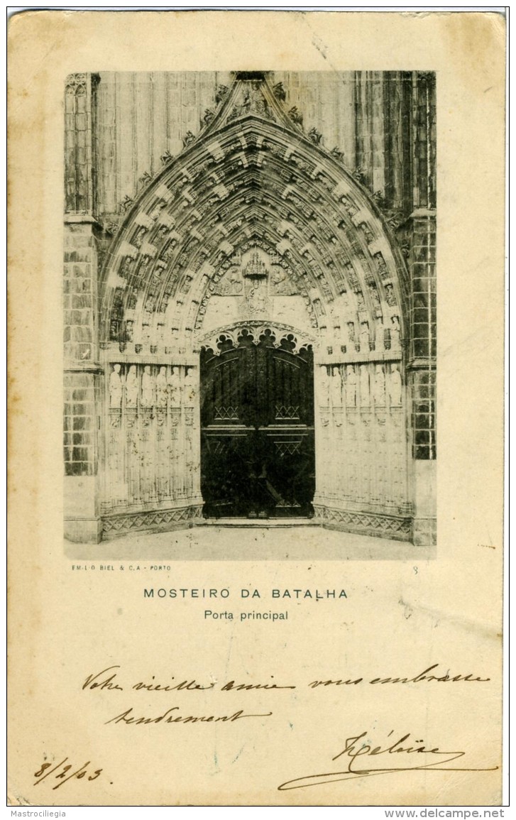 SEGNATASSE 10 + 5 Cent. Da Portogallo Portugal Per Venezia 1904  Card Mosteiro Da Batalha - Segnatasse