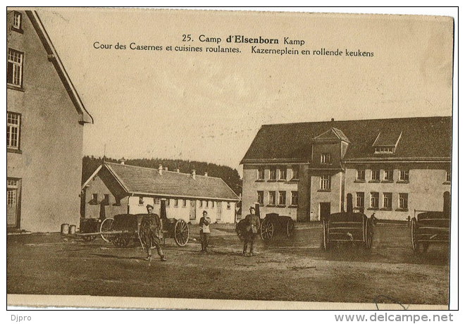 Camp D'elsenborn  25 Cour Des Casernes Et Cuisines Roulantes - Elsenborn (Kamp)