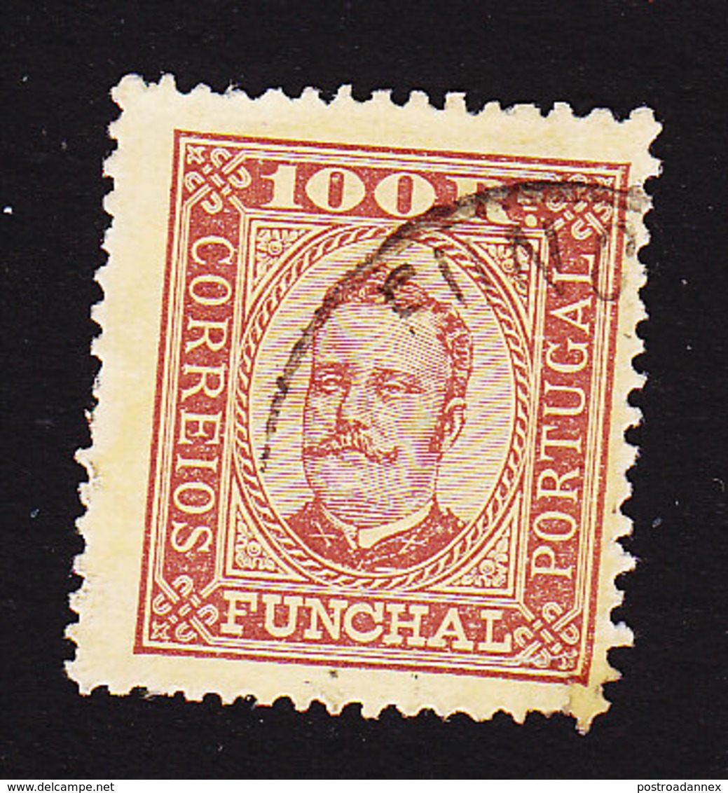 Funchal, Scott #9, Used, King Carlos, Issued 1892 - Funchal