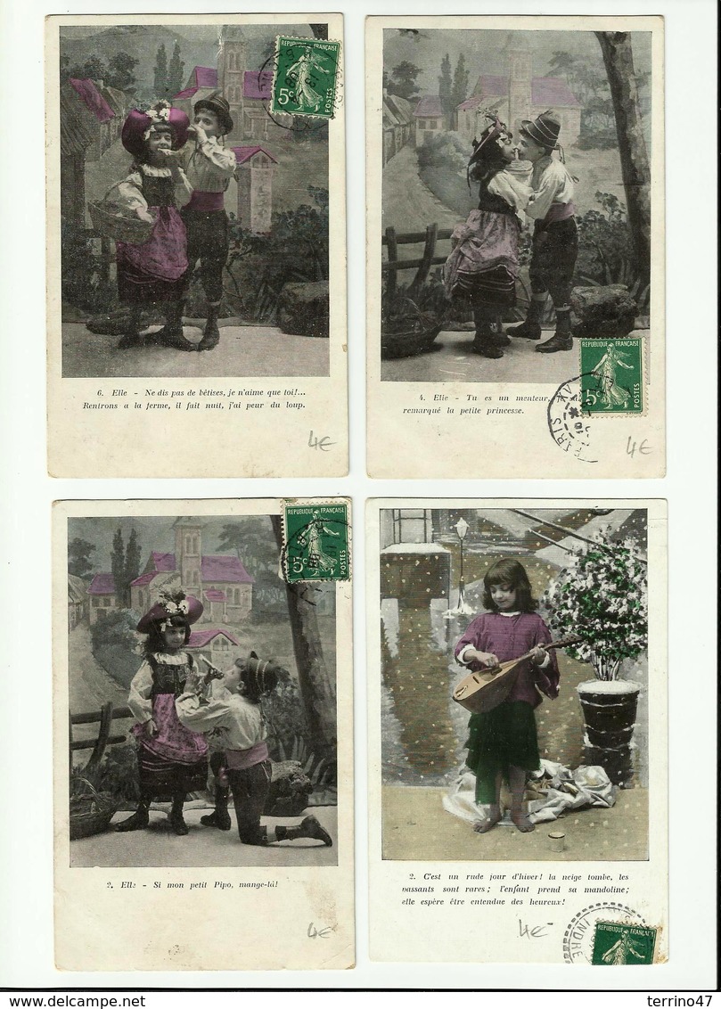 CPA ENFANTS Lot De 19 Cartes (de 1901 à 1913) - Collections, Lots & Séries