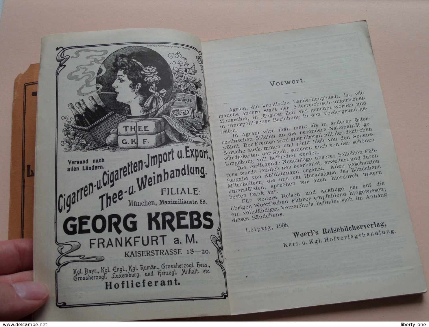 AGRAM und Umgebung - Woerl's Leipzig ( Plan + compilatie & Publi ) V. Auflage - 1908 !