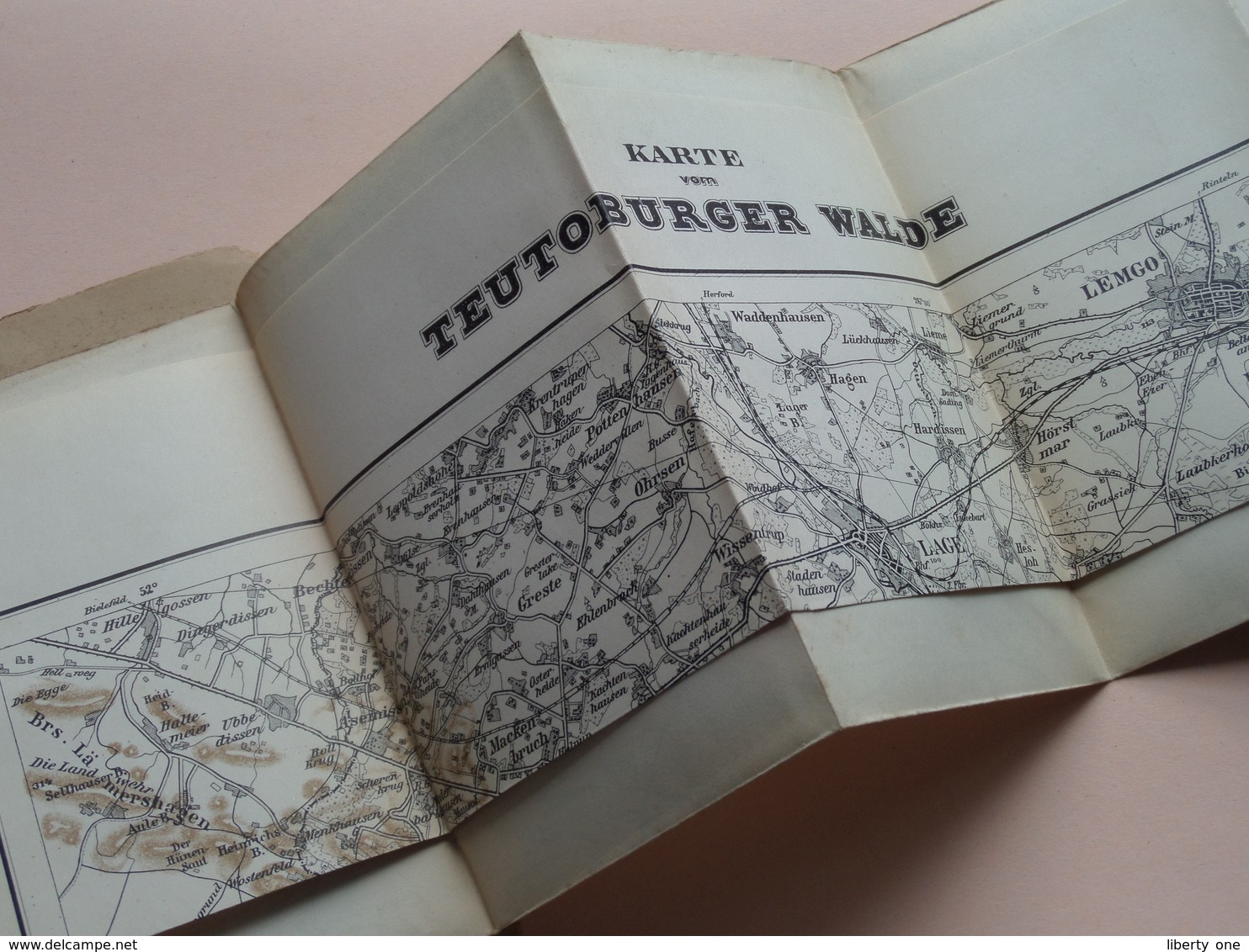 Griebens Reisebücher Band 45 - Die WESERBERGE ( Teutoburger ) Druk. A Seydel ( 168 + funf Karte ) Auflage funf - 1901 !
