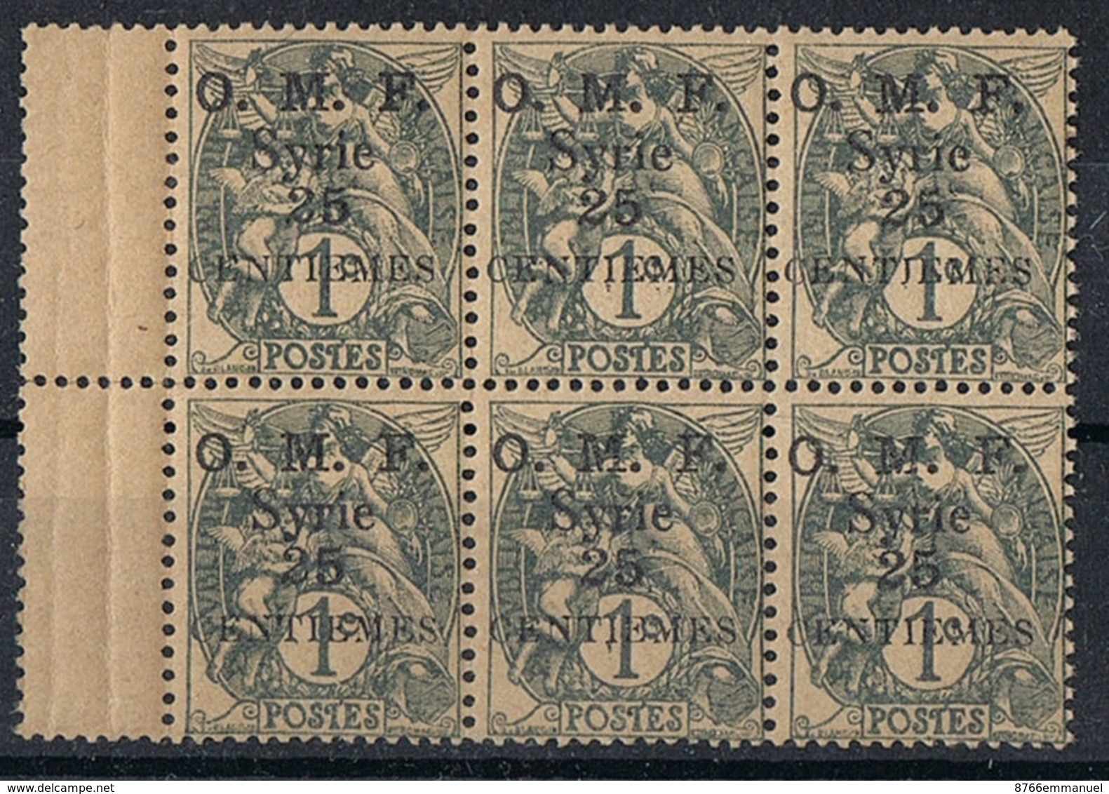 SYRIE N°45 N**  EN BLOC DE 6 TIMBRES - Neufs