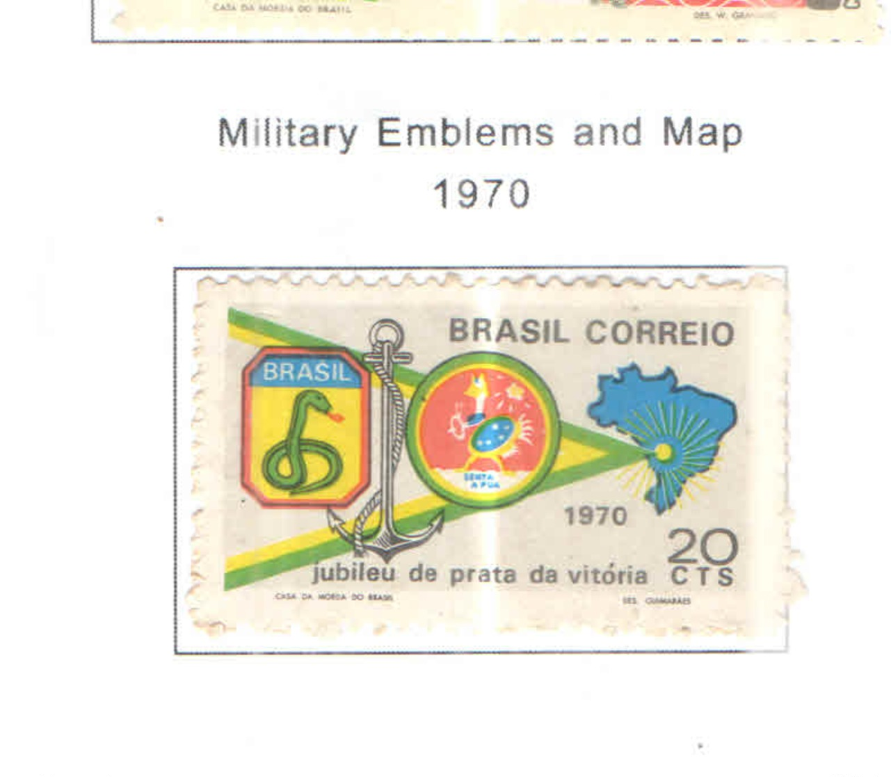 Brasile PO1970 Map E Stemma Militare Scott.1172+See Scan On Scott.Page - Nuovi