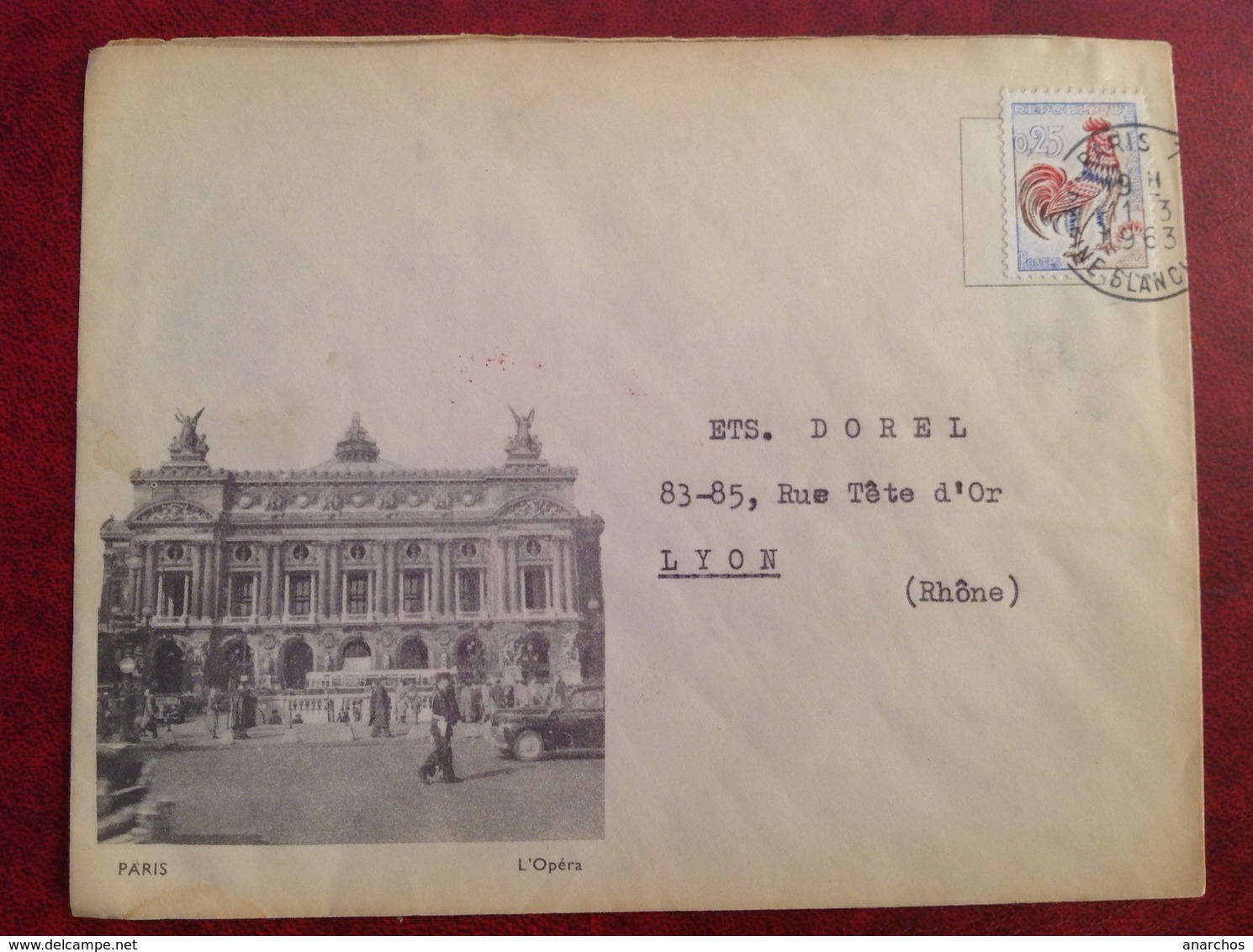 Paris L'Opera - Manual Postmarks