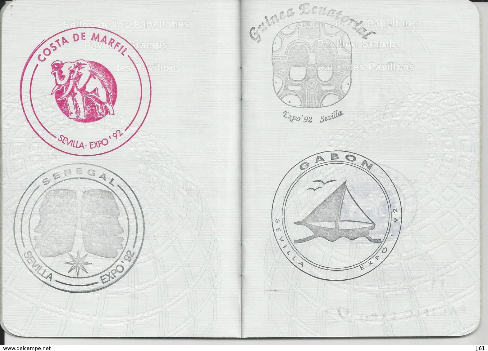 SEVILLA EXPO 92 PASSPORT 18 PAGES AVEC TAMPON COMPLET  ET AUTOCOLLANT - Espagne