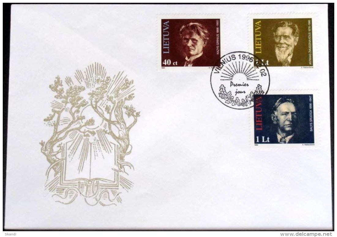 LITAUEN 1996 Mi-Nr. 603/05 FDC - Lithuania