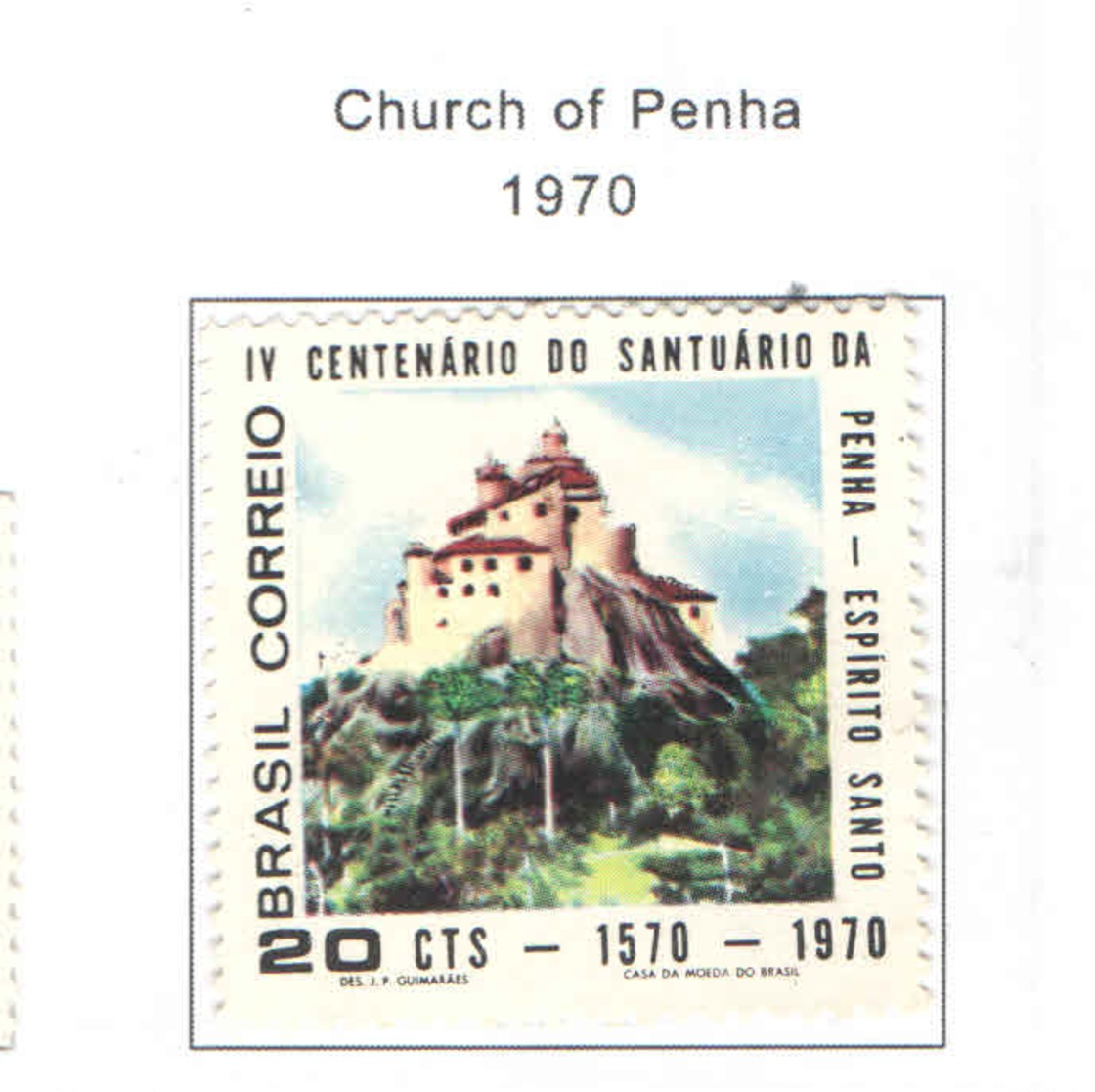 Brasile PO1970 Chiesa Di Penha    Scott.1156+See Scan On Scott.Page - Nuovi