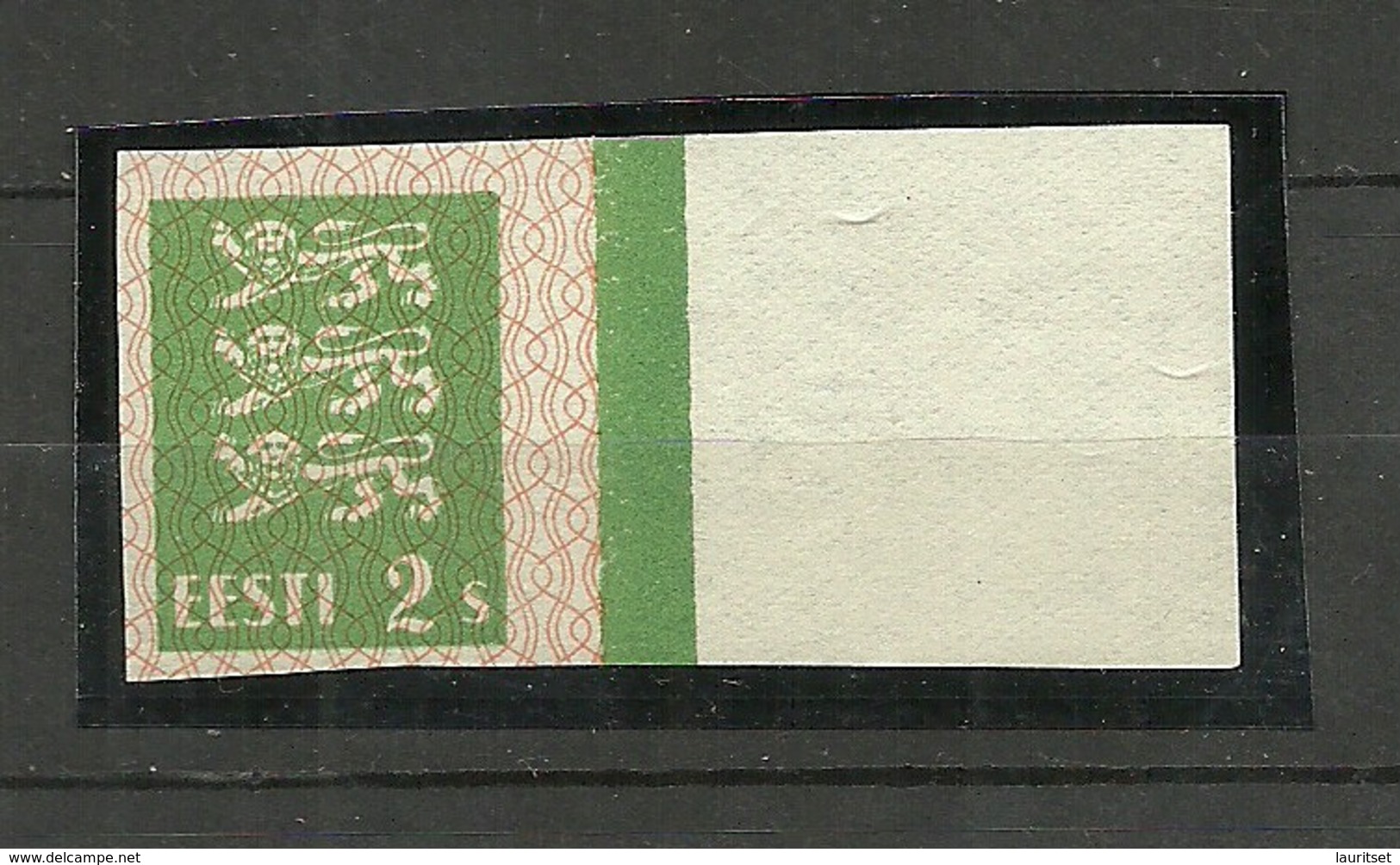 ESTLAND Estonia 1928 Michel 75 Probedruck  Thin Paper Type Official Proof Essay MNH Nice Margin - Estland