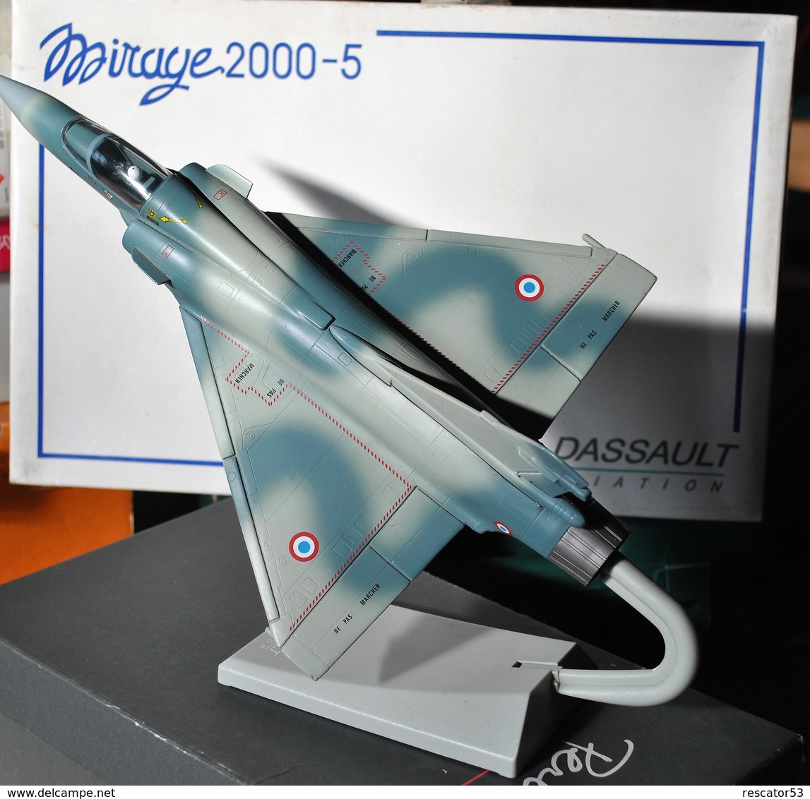 Très Rare Maquette Résine Haute Qualité Dassault Aviation Mirage 2000-5 - Aviation