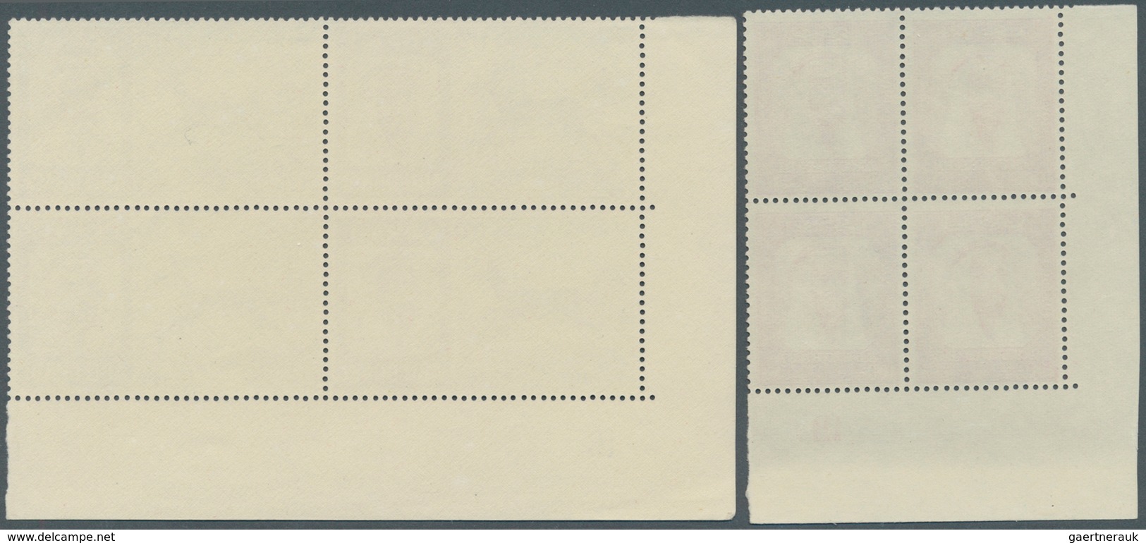 08001 Abu Dhabi: 1967, Definitives, 100f. To 1d., Five Top Values Each As Plate Block From The Lower Left - Abu Dhabi