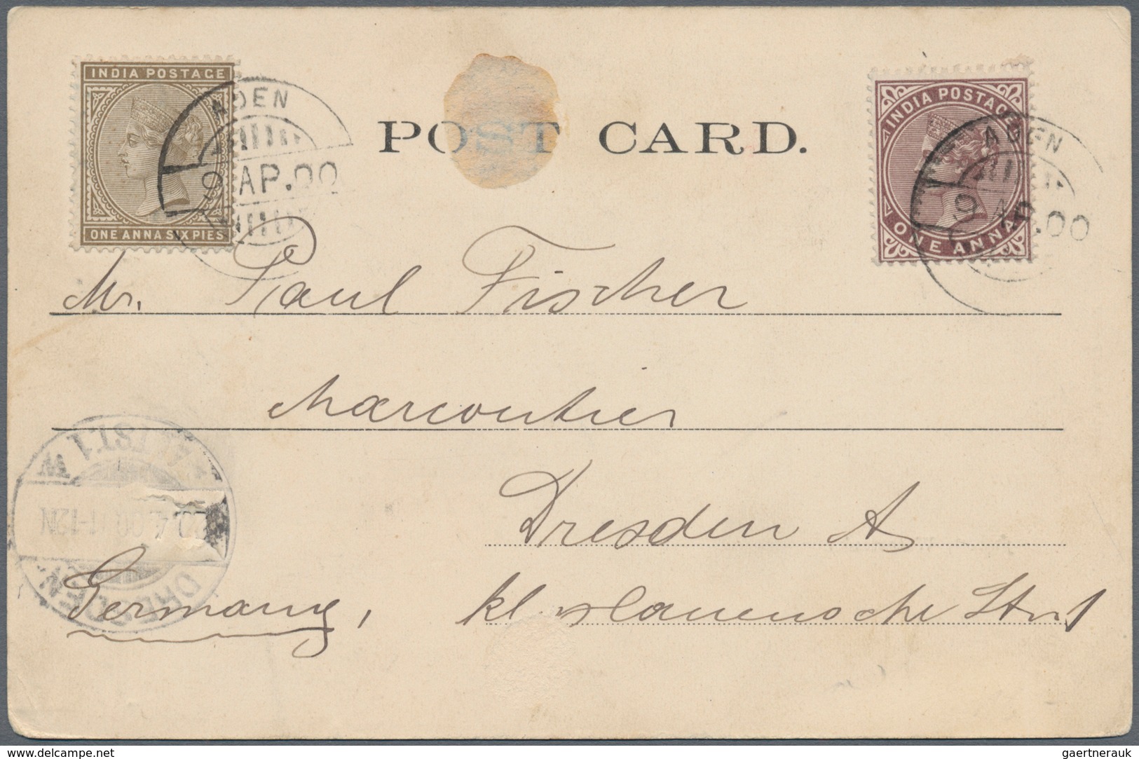 08002 Aden: 1884/1920, France 25 C Yellow-brown Sage, Single Franking On Cover With Maritime Dater LIGNE T - Jemen