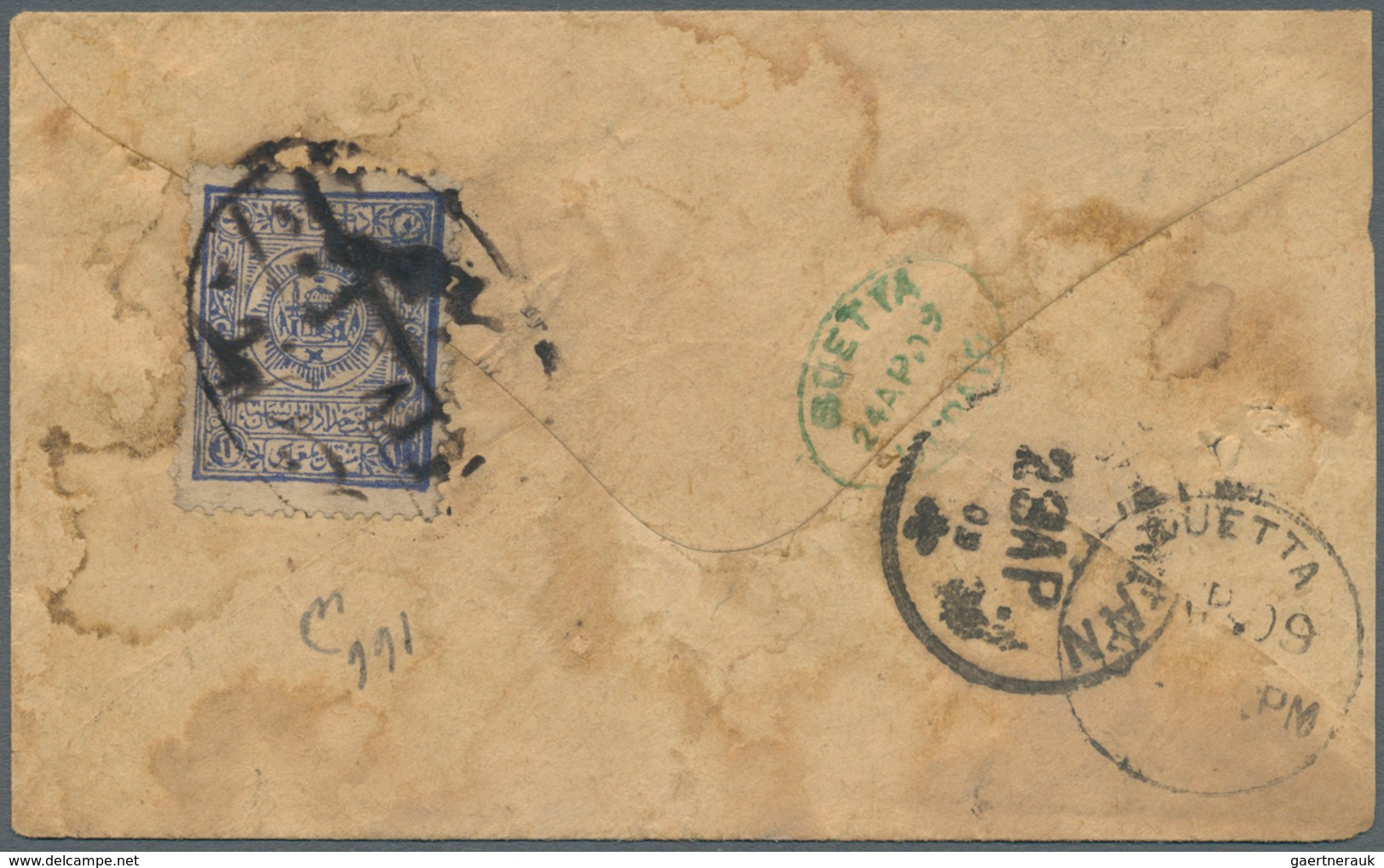 08049 Afghanistan: 1909-25 "QUETTA UNPAID": Four Covers To India Via The Southern Chaman-Quetta Route But - Afghanistan