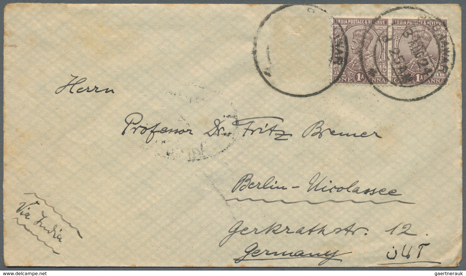 08050 Afghanistan: 1924-30: Three Pre-UPU And One UPU Period Covers To GERMANY, With 1) 1924 Cover To Berl - Afghanistan