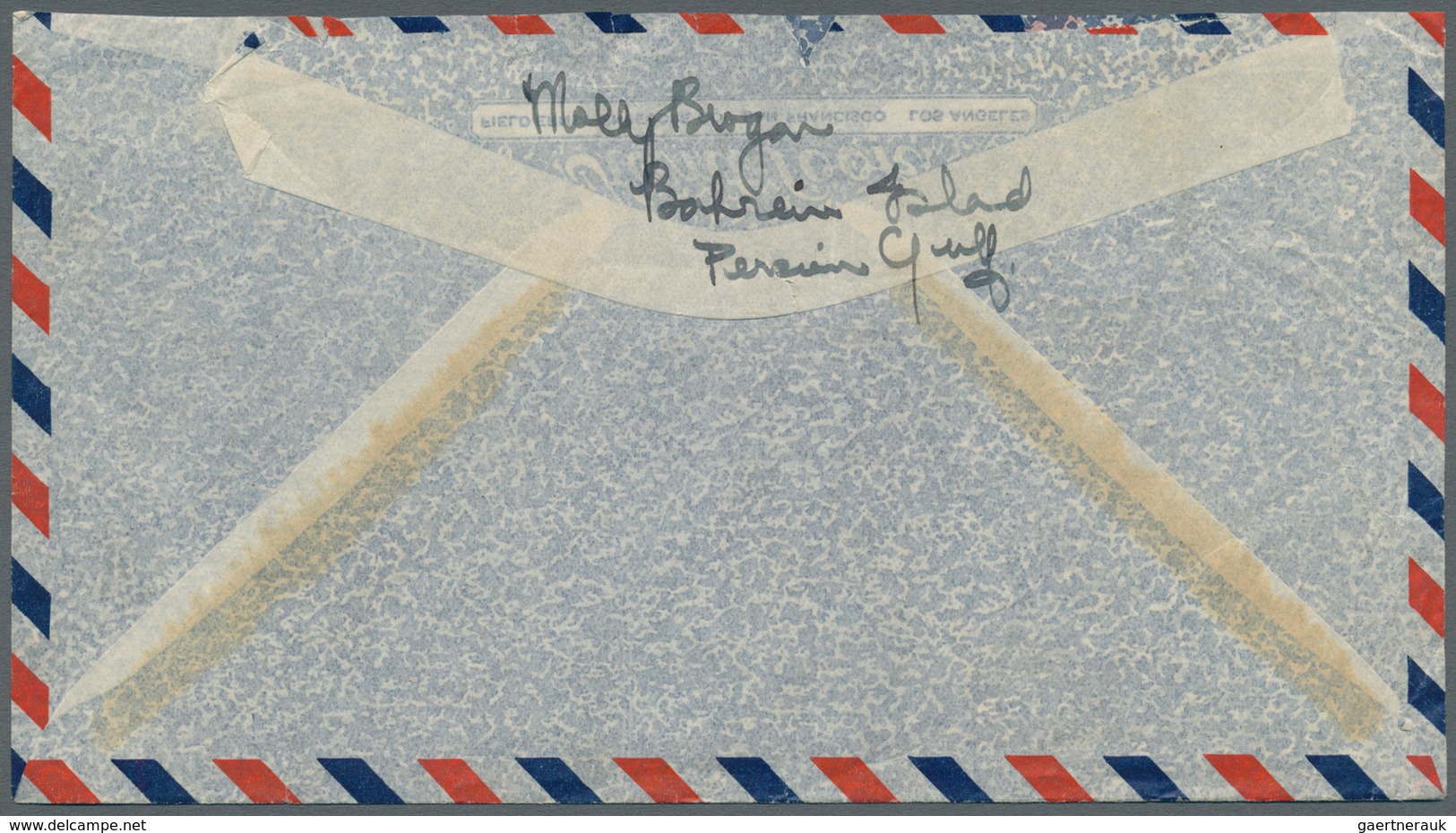 08063 Bahrain: 1930's/1975: Three Airmail Covers To England Including Cover Franked 1934-37 KGV. 2a. And ½ - Bahrein (1965-...)