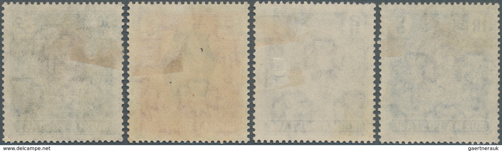 08087 Birma / Burma / Myanmar: 1938, NASIK ESSAYS (Design 'G') For 1938-40 1r, 2r, 5r And 10r, Colors As A - Myanmar (Burma 1948-...)