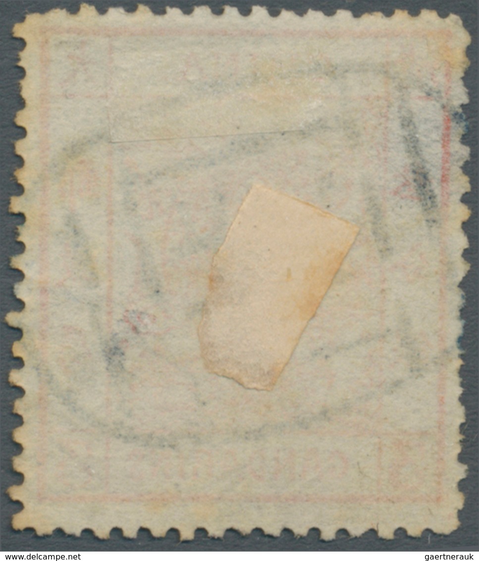 08113 China: 1883, Large Dragon Thick Paper Canc. Full Strike Blue Seal "PEKING", Also Corner Cancel Ot Cu - Sonstige & Ohne Zuordnung