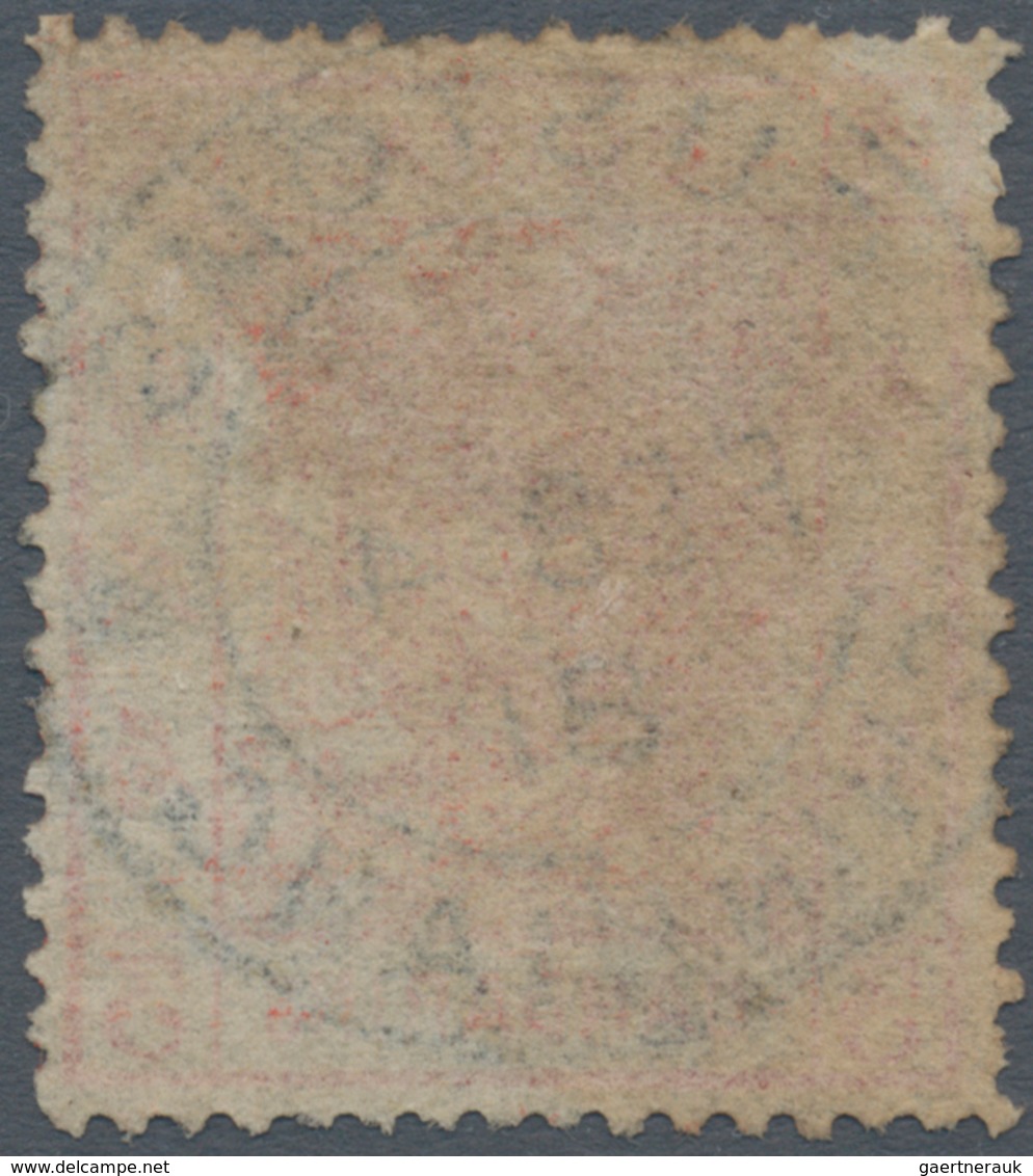 08119 China: 1878, Customs Large Dragons, Thin Paper, 3 Ca. Brown Red, On Top Some Short Perfs, Canc. Doub - Altri & Non Classificati