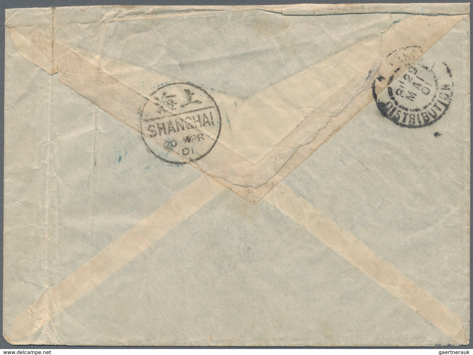 08137 China: 1901. Envelope (creased, Vertical Fold At Right) Endorsed 'Corps Expeditionnaire De Chine' Ad - Altri & Non Classificati