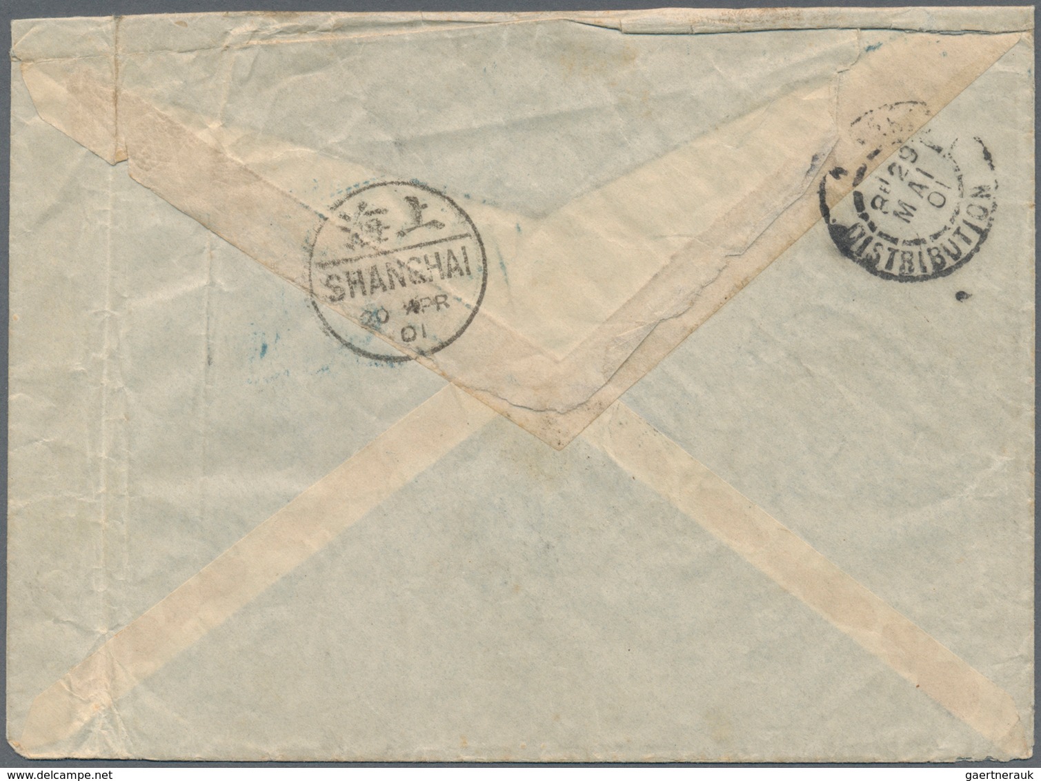 08137 China: 1901. Envelope (creased, Vertical Fold At Right) Endorsed 'Corps Expeditionnaire De Chine' Ad - Sonstige & Ohne Zuordnung