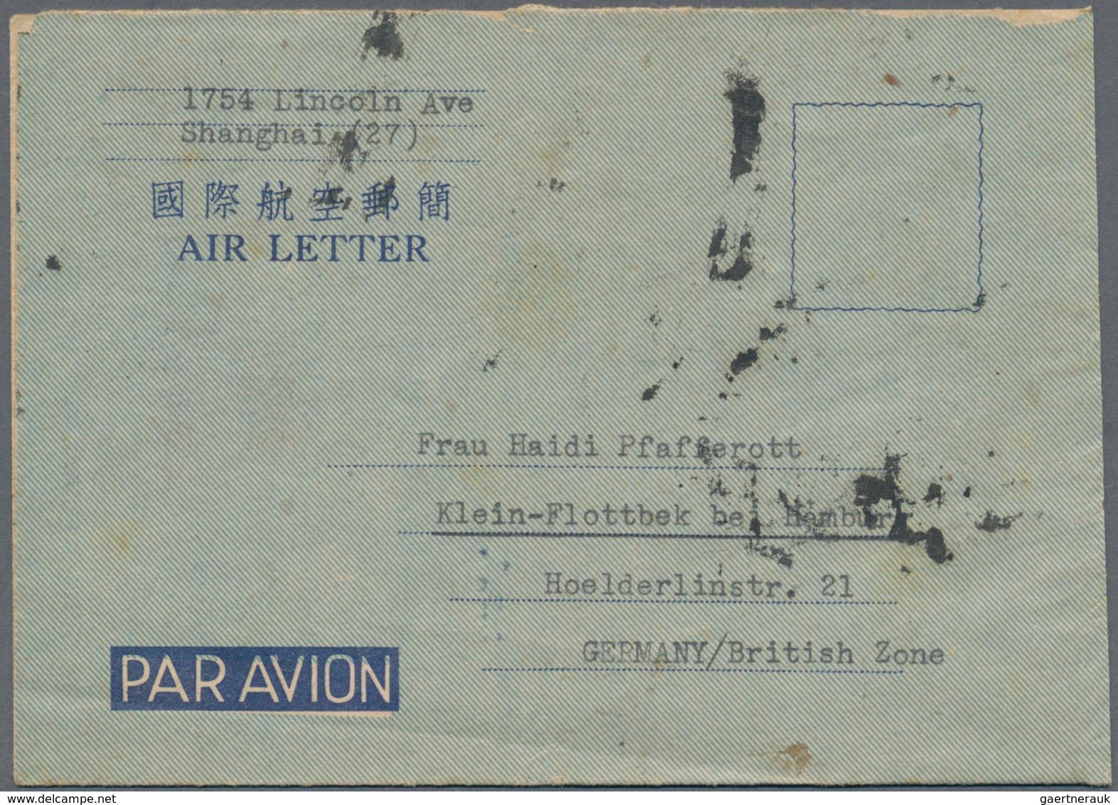 08220 China - Ganzsachen: 1949,  SYS $500 (5), $1000, $5000 Tied "SHANGHAI 16.5.49" To Reverse Of Official - Ansichtskarten