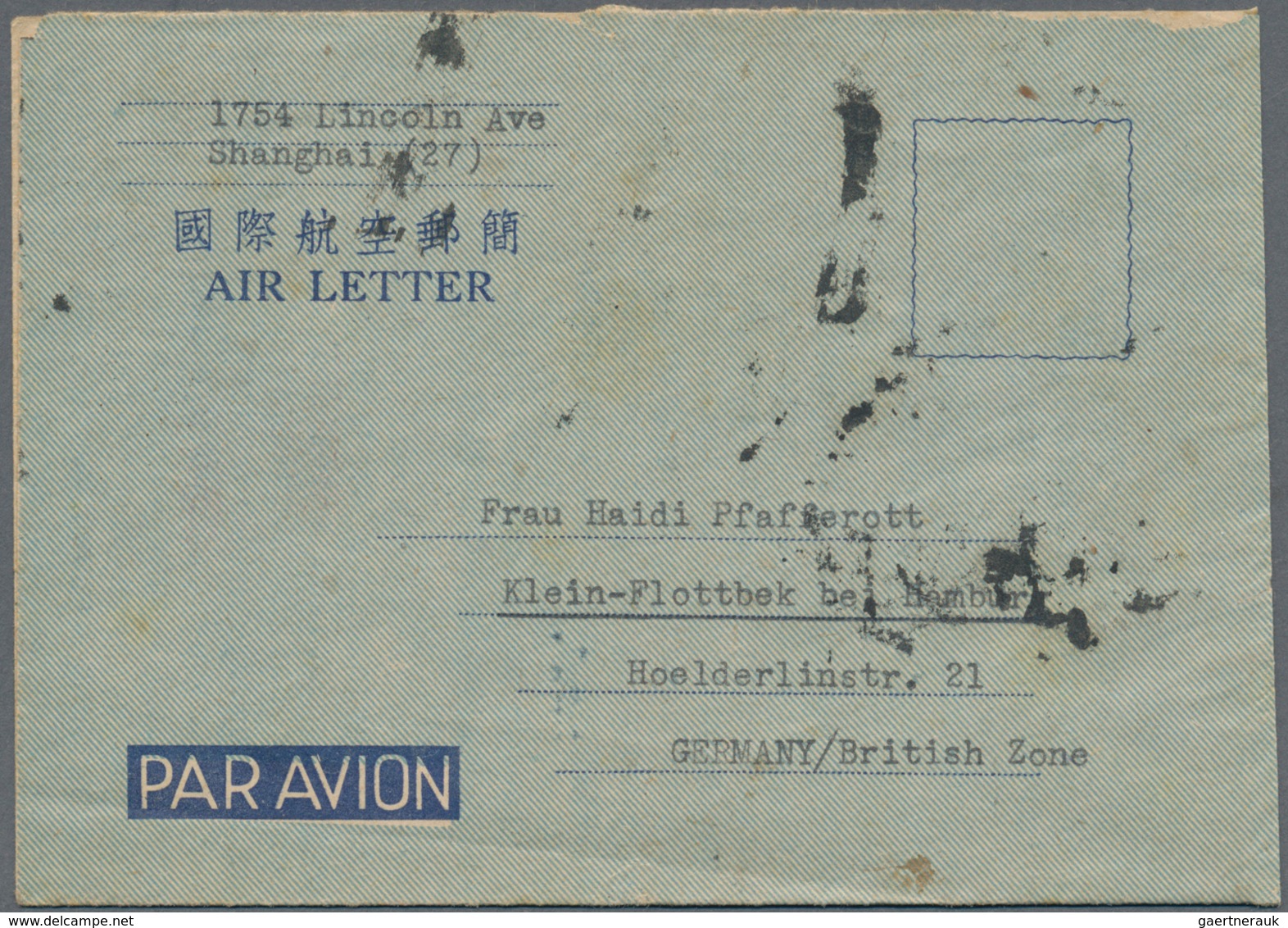 08220 China - Ganzsachen: 1949,  SYS $500 (5), $1000, $5000 Tied "SHANGHAI 16.5.49" To Reverse Of Official - Cartes Postales