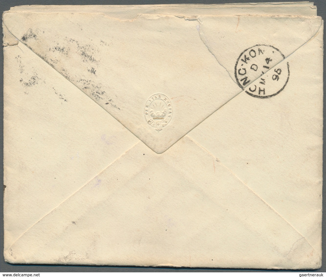 08259 China - Besonderheiten: Incoming Mail, 1894/95, Great Britain, Two Covers With Full Contents To Brit - Sonstige & Ohne Zuordnung