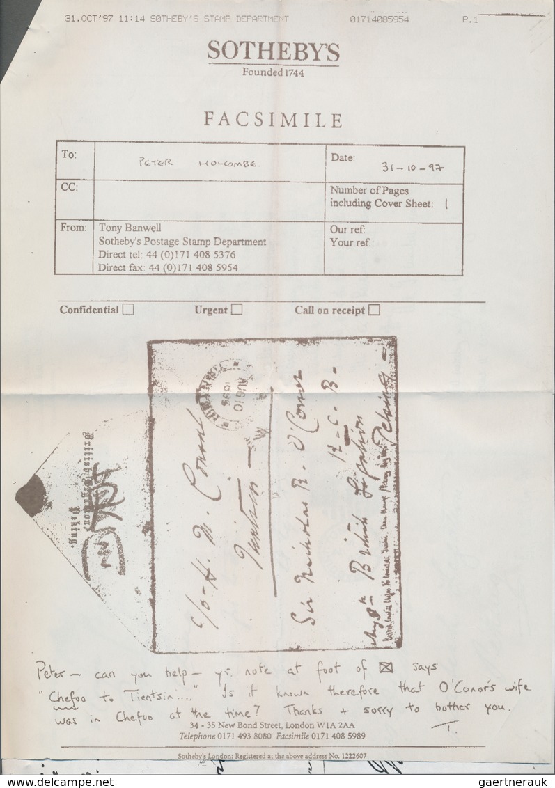 08259 China - Besonderheiten: Incoming Mail, 1894/95, Great Britain, Two Covers With Full Contents To Brit - Sonstige & Ohne Zuordnung