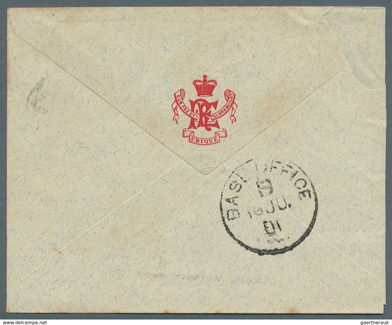 08266 China - Besonderheiten: 1901 (CHINA EXPEDITIONARY FORCE). Envelope Written From Tientsin Addressed T - Sonstige & Ohne Zuordnung