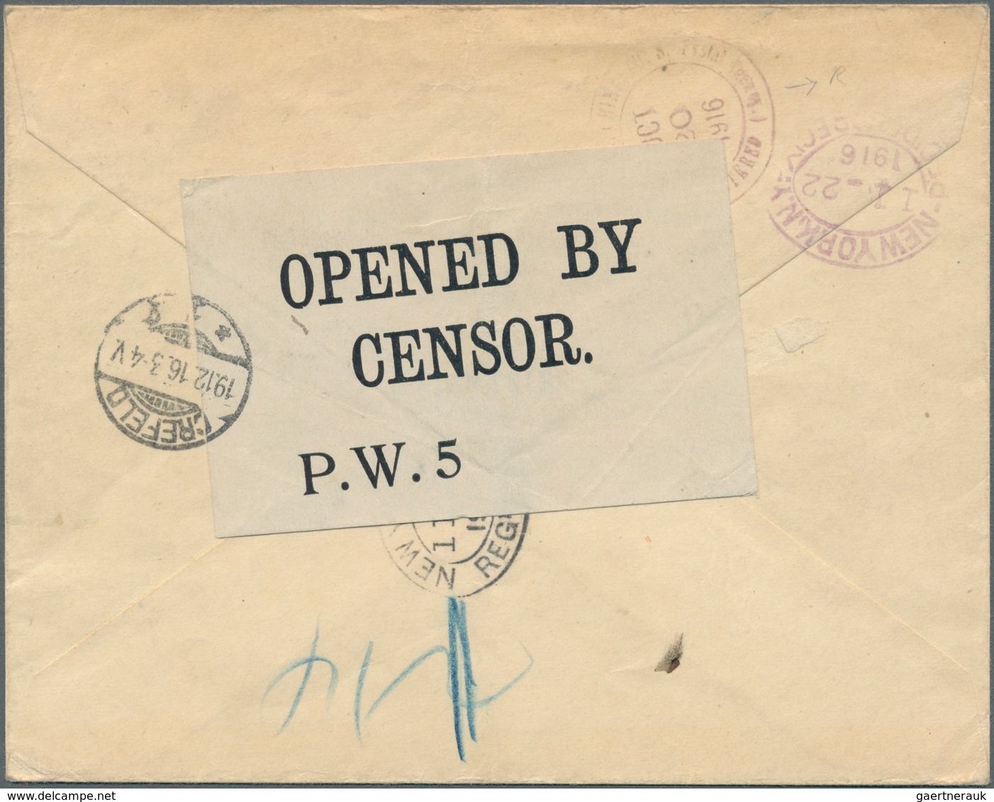 08283 China - Besonderheiten: German Offices, , Tientsin, POW Mail, Envelope Imprinted "SDPDG" Registered - Sonstige & Ohne Zuordnung